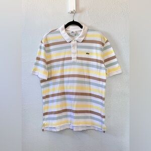 Vintage Lacoste 90s Men's vtg Polo Shirt Size 7 France Devanlay Short Sleeve